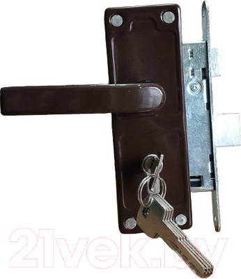Замок врезной Зенит ЗВ4-3 (коричневый)