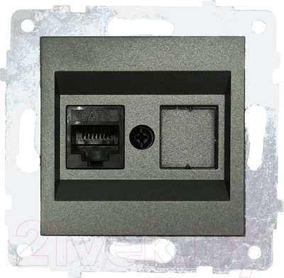 Розетка Ovivo 600-000311-229 (дымчатый)