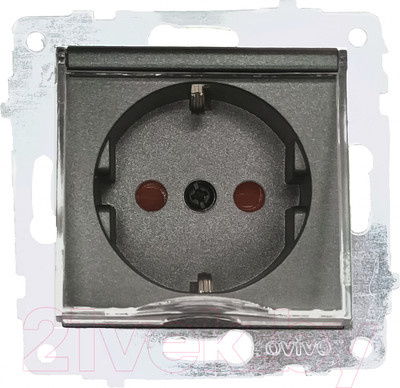 Розетка Ovivo 600-000311-243 (дымчатый)
