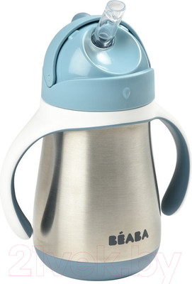 Поильник Beaba Tasse Paille Inox Термос 913481 (250мл, Blue)
