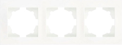 Рамка для выключателей и розеток El-Bi Vega / 510-016200-227 (матовый белый)