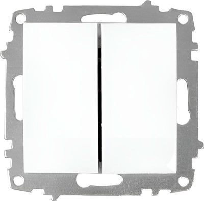 Выключатель El-Bi Zena-Vega / 09-016200-202 (матовый белый)