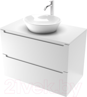 Тумба под умывальник ЗОВ Дион 60 / D60LWP0M9003MKV5-LDSPW (белый матовый)