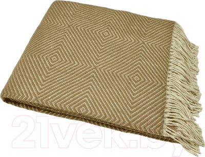 Плед Vladi Марсель Lille 140x200 / 10028 14 (белый/бежевый)