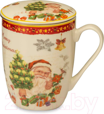 Кружка Lamart Noel Сюрприз Санта с елкой / LMR-22383