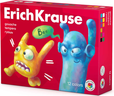 Гуашь Erich Krause Jolly Friends / 61415 (12цв)