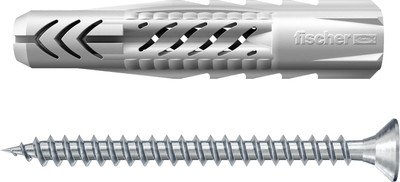 Дюбель универсальный FISCHER UX 8x50 S / 90873f (5шт, с шурупом с шестигранной головкой)