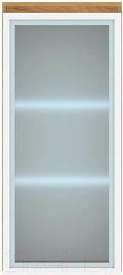 Шкаф-пенал Памир Гретта 1В (крафт золотой/белый)