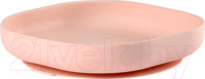 Тарелка для кормления Beaba Assiette Silicone 913431 (Plate Pink)