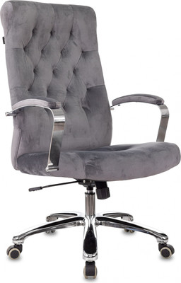 Кресло офисное Бюрократ T-9928SL (Fabric серый Italia 26/крестовина металл хром)
