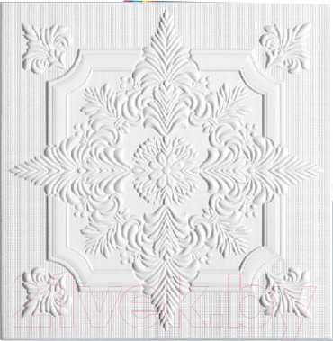 Потолочная плита SOLID С2056 из экструдированного пенополистирола (500x500, уп.8шт, белый)