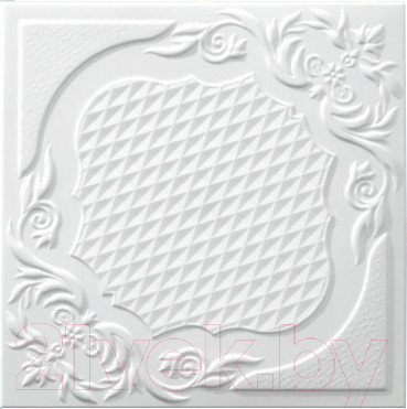 Потолочная плита SOLID С2067 из экструдированного пенополистирола (500x500, уп.8шт, белый)