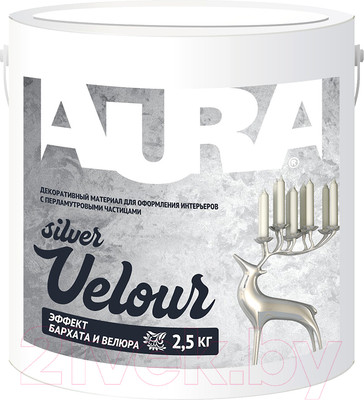 Штукатурка готовая декоративная Aura Dekor Velour Silver (2.5кг)
