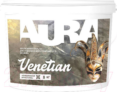 Штукатурка готовая декоративная Aura Dekor Venetian (8кг)