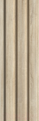 Реечная панель STELLA Beats Standart Дуб Сонома МДФ (2700x119x16мм)