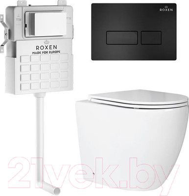 Унитаз приставной с инсталляцией Roxen Attach 967019