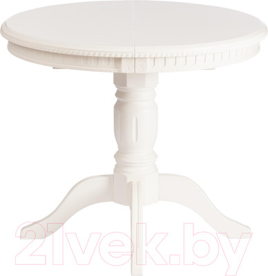 Обеденный стол Tetchair Stefano круглый (бук/Ivory White)