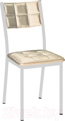 Стул Древпром Дункан ДП2-20 (белый матовый/бенгал бежевый)