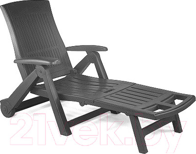 Складной шезлонг Ipae Progarden Zircone / ZIR18CА2 (антрацит)