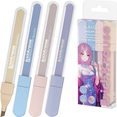 Набор маркеров Erich Krause Visioline V-18 Manga / 60813 (4шт)