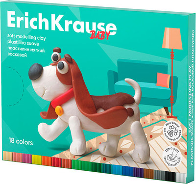 Пластилин Erich Krause Baby / 61329 (18цв)