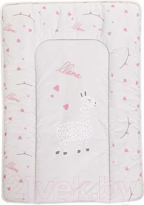 Пеленальный матрас Bambola Люкс Лама на сером 70x50 / 8027