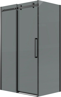 Душевой уголок Grossman Classic 120x90x195 / 120.K33.04.1290.21.10 (черный матовый/тонированное стекло)