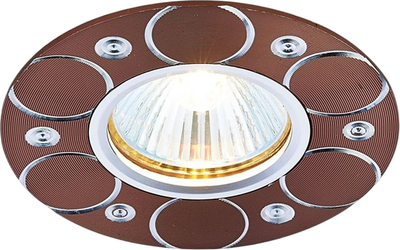 Точечный светильник Ambrella A808 AL/BR (алюминий/коричневый)