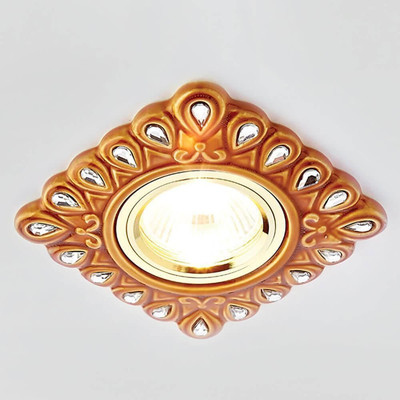 Точечный светильник Ambrella D5550 SB/CL-A (бронза/прозрачный, с лампой)