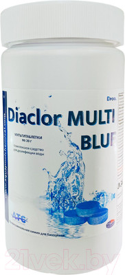 Средство для бассейна дезинфицирующее ATC pool chemicals Diaclor Multi Blue Мультитаблетки 5 в 1 по 20г (1кг)