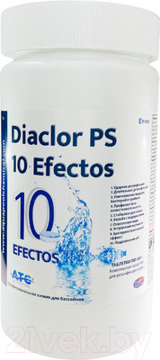 Средство для бассейна дезинфицирующее ATC pool chemicals Diaclor PS 10 Хлорные таблетки 10 в 1 по 200г (1кг)