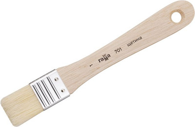 Кисть для рисования ГАММА Щетина №1 / 701001 (флейц)