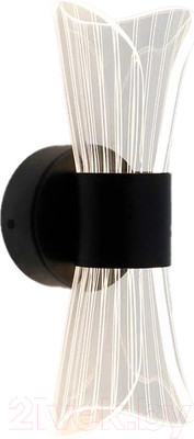 Бра Estares Dio 12W 2Y-ON/OFF-230x80x85-BLACK/CLEAR-220-IP20