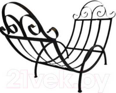 Дровница для камина Saniji Лодочка Н4 / 900x440x620