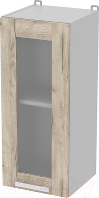 Шкаф навесной для кухни Интерлиния Компо ВШ30ст-720-1дв (дуб серый)