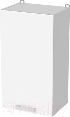 Шкаф навесной для кухни Интерлиния Компо ВШ40-720-1дв (белый платинум)