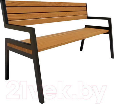 Скамья садовая Saniji С5 1700x400x950