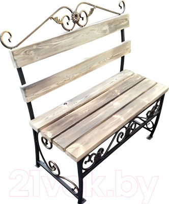 Скамья садовая Saniji С обжигом С82 1000x400x1000