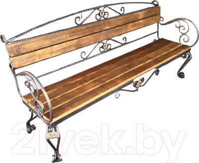 Скамья садовая Saniji Стандарт С86 1700x450x1000