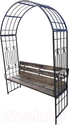 Скамья садовая Saniji С75 2000x400x2400