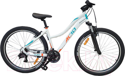 Велосипед Forward Acid 27.5 Q-350 FR 2024 / RB4F7M1D1XWHXTQ-FR (16.5, белый/бирюзовый)