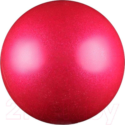 Мяч для художественной гимнастики Indigo Sport IN377 (розовый с блестками)
