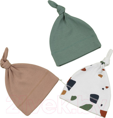 Набор шапочек для малышей Rant Mosaic с узлом / 8475 (р.56)