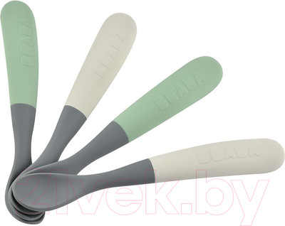 Набор столовых ложек для кормления Beaba Lot 4 Cuil Sili 1 Age Bi-To M/G 913575