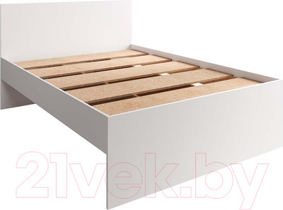 Двуспальная кровать ДСВ Мори КРМЯ 1600.1/1 (белый)