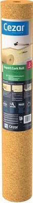 Подложка Cezar Expert Cork Roll пробковая 2мм (10 кв.м)