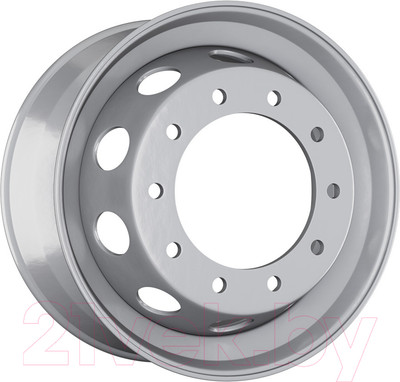 Штампованный диск Asterro 1715 17.5x6.75" 10x225мм DIA 176мм ET 130мм Серебристый