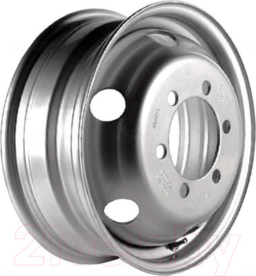 Штампованный диск Asterro 1796A 17.5x6" 6x222.25мм DIA 161мм ET 116мм Серебристый