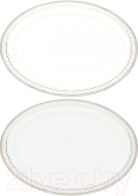 Набор тарелок Gipfel Patricia 42851 (2шт, белый/голубой)