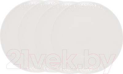 Набор тарелок Gipfel Silvia 42924 (4шт, белый)